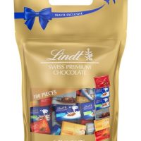 Lindt Napolitains in a large, resealable sharing bag,