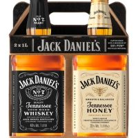Jack Daniel's Black Label No.7 & Honey Whiskey 40%/35% 2x1L*, 2 l